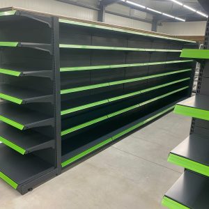 1.2 Rafturi de magazin tip gondola culoare gri antracit , inaltime 1,70m