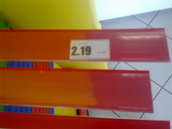 Sine autoadezive de pret pentru rafturi de magazin , latime 5cm - imagine 2
